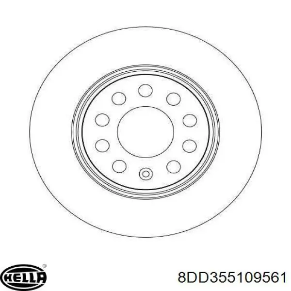 Comprar 8DD355109561 HELLA Freno de disco delantero