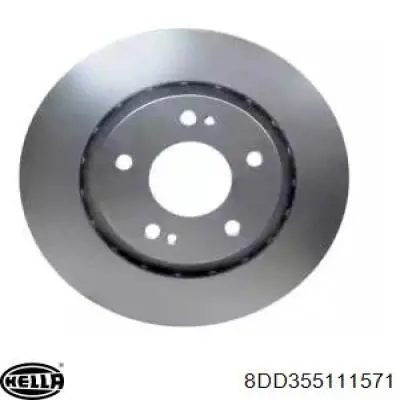 Disco de freno 8DD355111571 HELLA