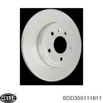 8DD355111811 HELLA disco de freno trasero