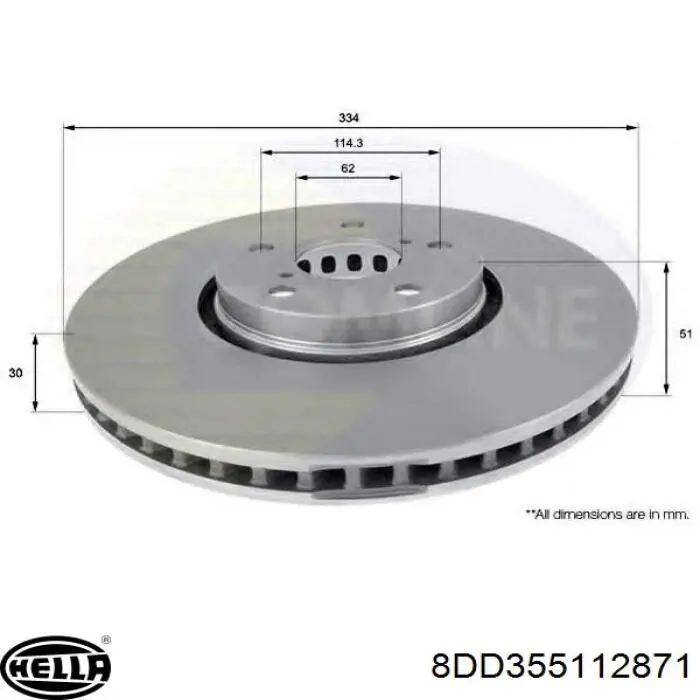 Disco de freno RN1244DSET Nibk
