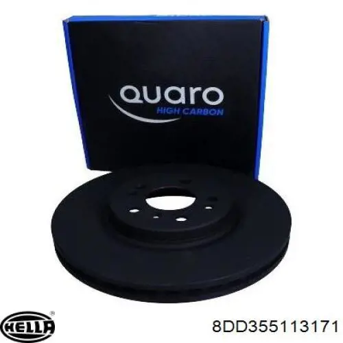 Disco de freno 8DD355113171 HELLA