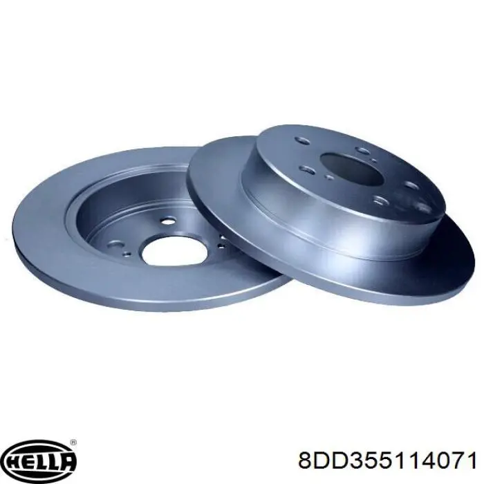 8DD355114071 HELLA disco de freno trasero