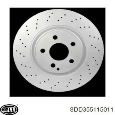 8DD 355 115-011 HELLA freno de disco delantero