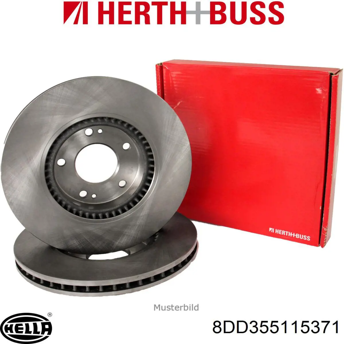 Comprar 8DD355115371 HELLA Freno de disco delantero