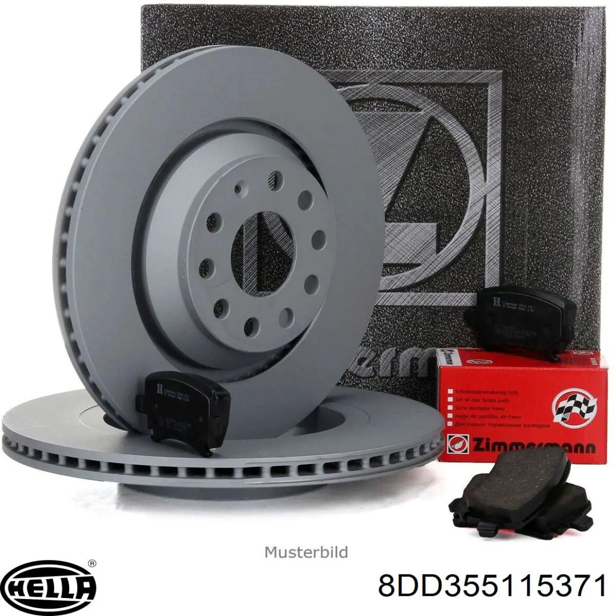 Comprar 8DD355115371 HELLA Freno de disco delantero