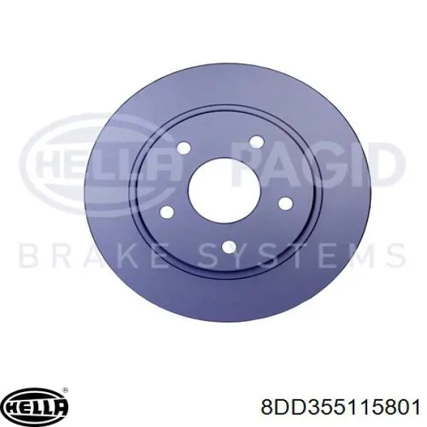 8DD355115801 HELLA disco de freno trasero