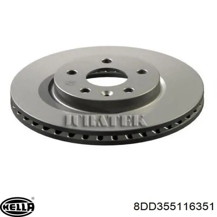Disco de freno delantero HELLA 8DD355116351