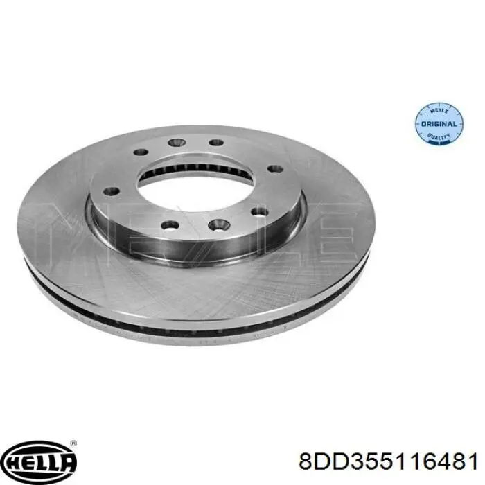 8DD355116481 HELLA freno de disco delantero