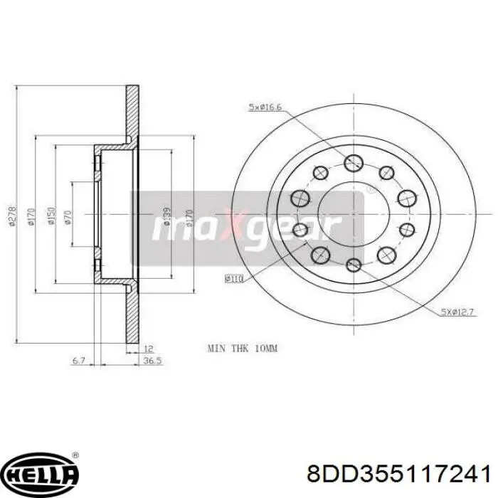 Frenos traseros Jurid/Bendix BDS1328