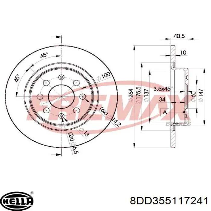BDS1328 Jurid/Bendix Freno de disco trasero