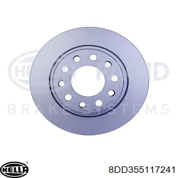 8DD355117241 HELLA disco de freno trasero