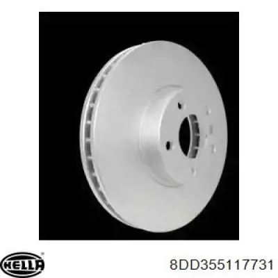 8DD355117731 HELLA freno de disco delantero