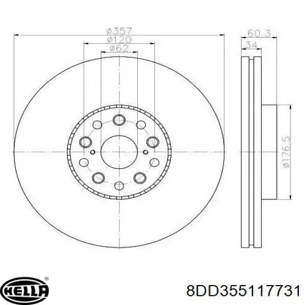 Comprar 34116771985 BMW Freno de disco delantero