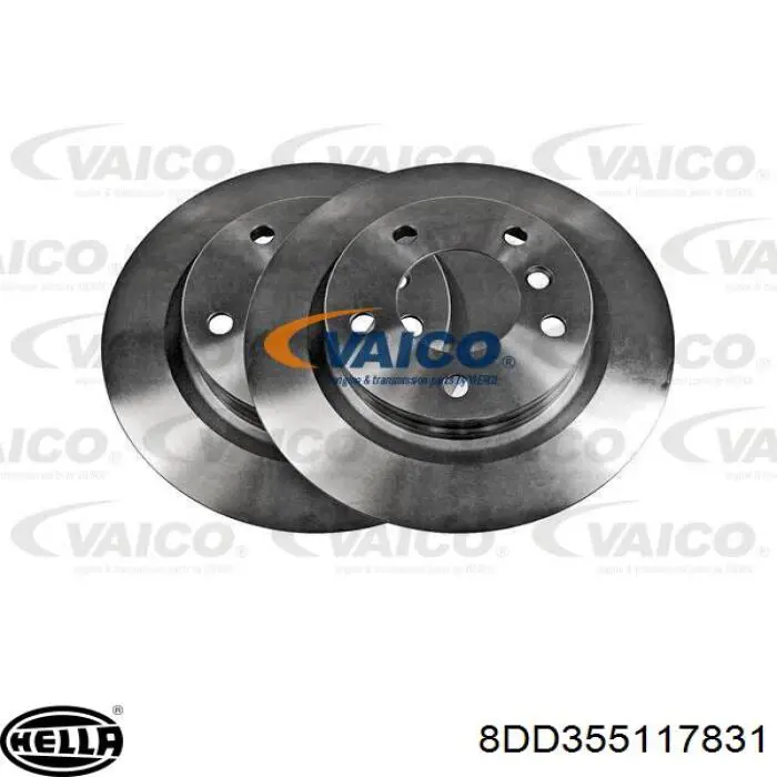 Disco de freno trasero HELLA 8DD355117831 precio, desde 40,05 EUR