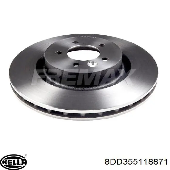 Comprar 8DD355118871 HELLA Freno de disco delantero