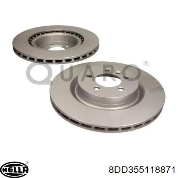 Disco de freno 8DD355118871 HELLA