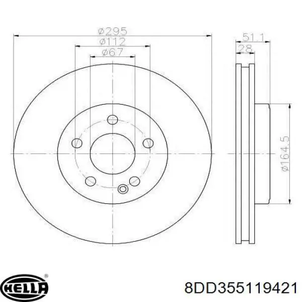Disco de freno trasero BD0106 Fremax