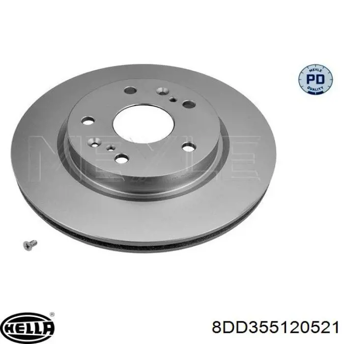 8DD355120521 HELLA freno de disco delantero