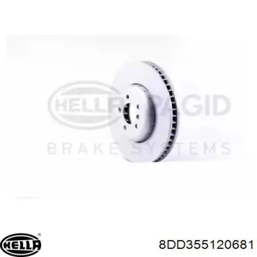 8DD355120-681 HELLA freno de disco delantero