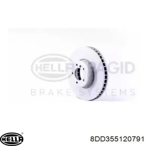 8DD355120791 HELLA freno de disco delantero