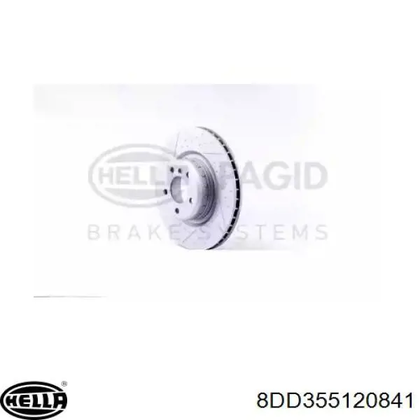 8DD355120841 HELLA disco de freno trasero