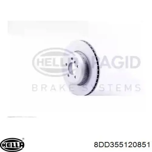 8DD355120851 HELLA disco de freno trasero