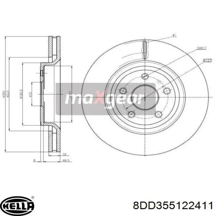 Comprar 04755569AA Chrysler Freno de disco delantero