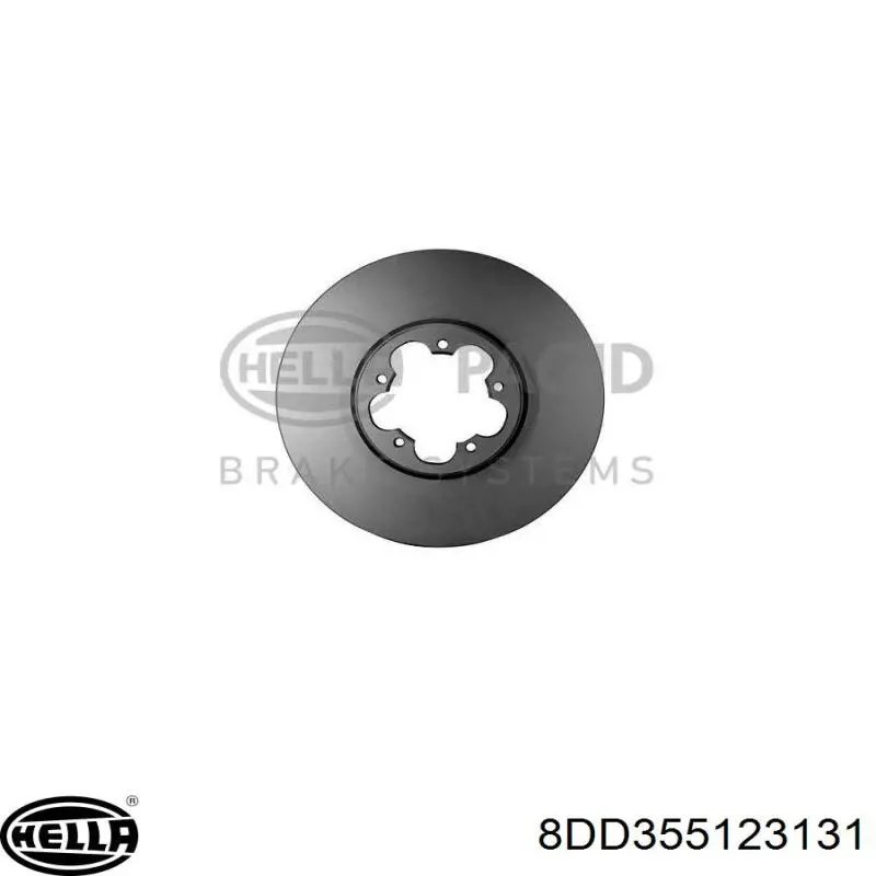 8DD 355 123-131 HELLA freno de disco delantero