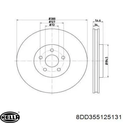 Comprar 5181513AB Chrysler Freno de disco delantero