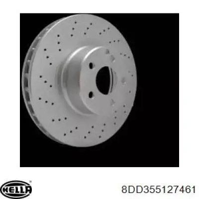 8DD 355 127-461 HELLA freno de disco delantero