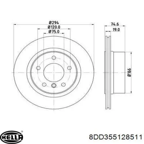 Comprar 28165 Febi Disco de freno trasero