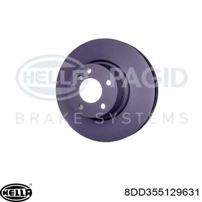 8DD355129631 HELLA freno de disco delantero