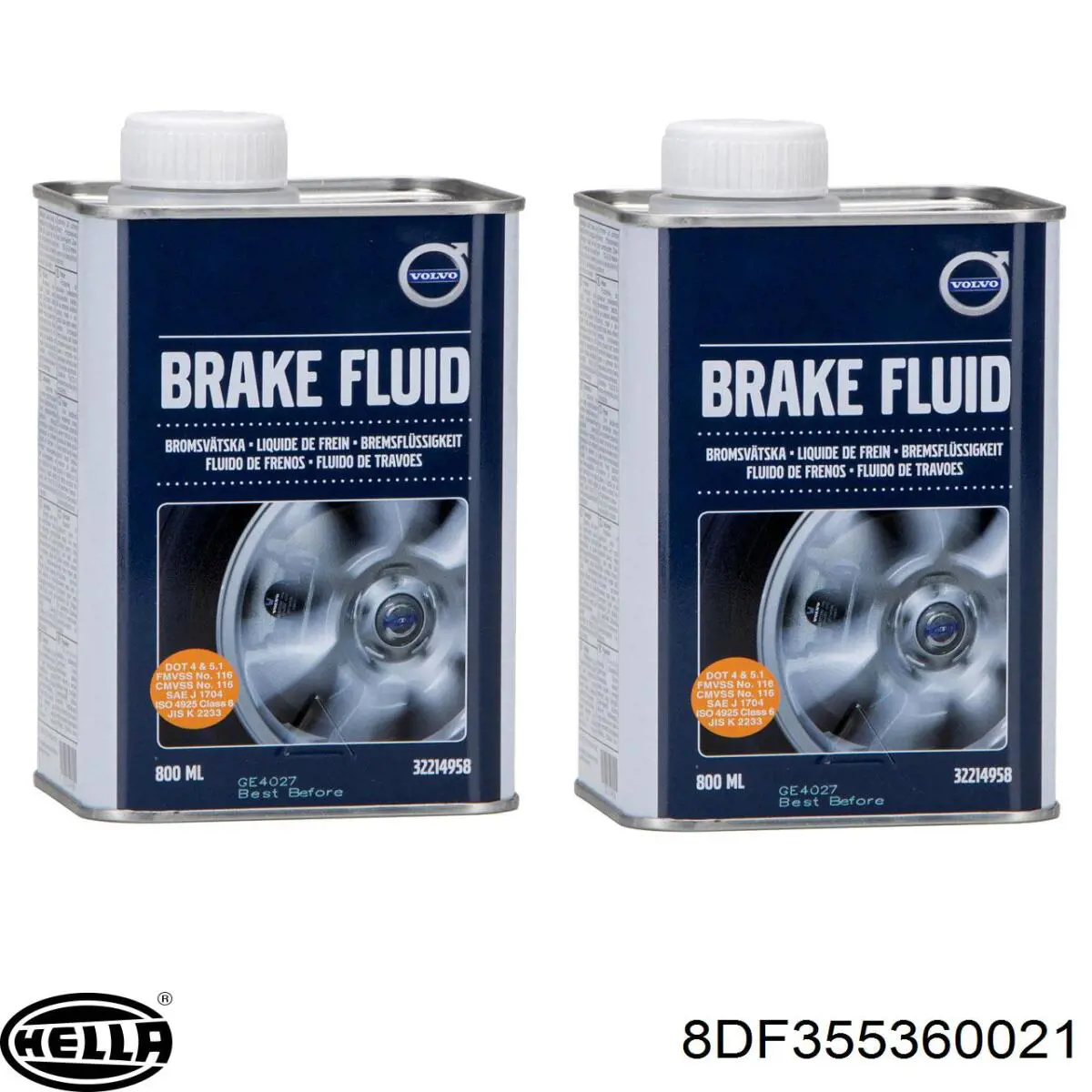 Líquido de freno HELLA BRAKE FLUID 1 L DOT 4 (8DF355360021)