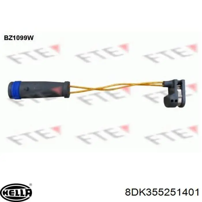 Comprar 001096 Road House Sensor de desgaste de pastillas de freno delantero derecho