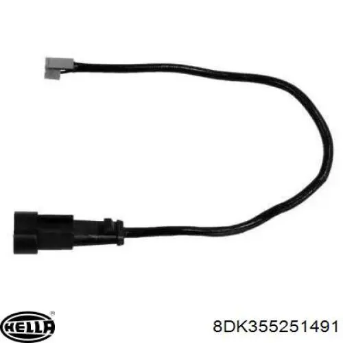Sensor de desgaste de pastillas de freno trasero HELLA 8DK355251491 precio, desde 5,25 EUR