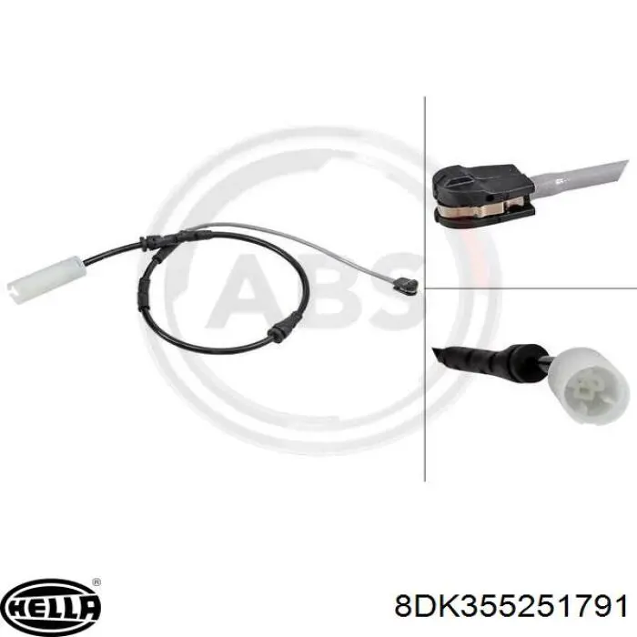Sensor de desgaste de las pastillas de freno delanteras 001109 Road House