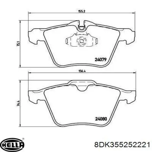 39728 ABS Sensor de desgaste de las pastillas de freno delanteras