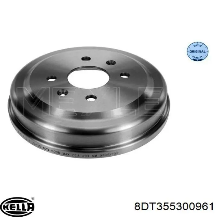 8DT355300-961 HELLA freno de tambor trasero