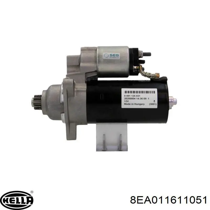 Motor de arranque 8EA011611051 HELLA