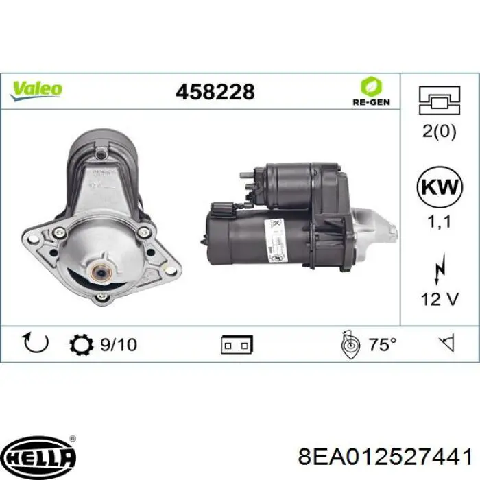 Motor de arranque ST00798 TMI