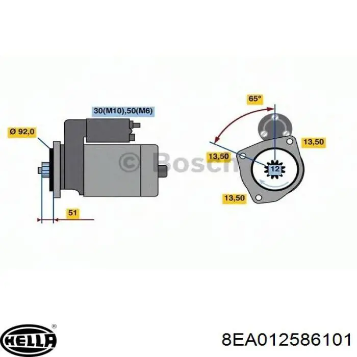 Arrancador Scania 2276131