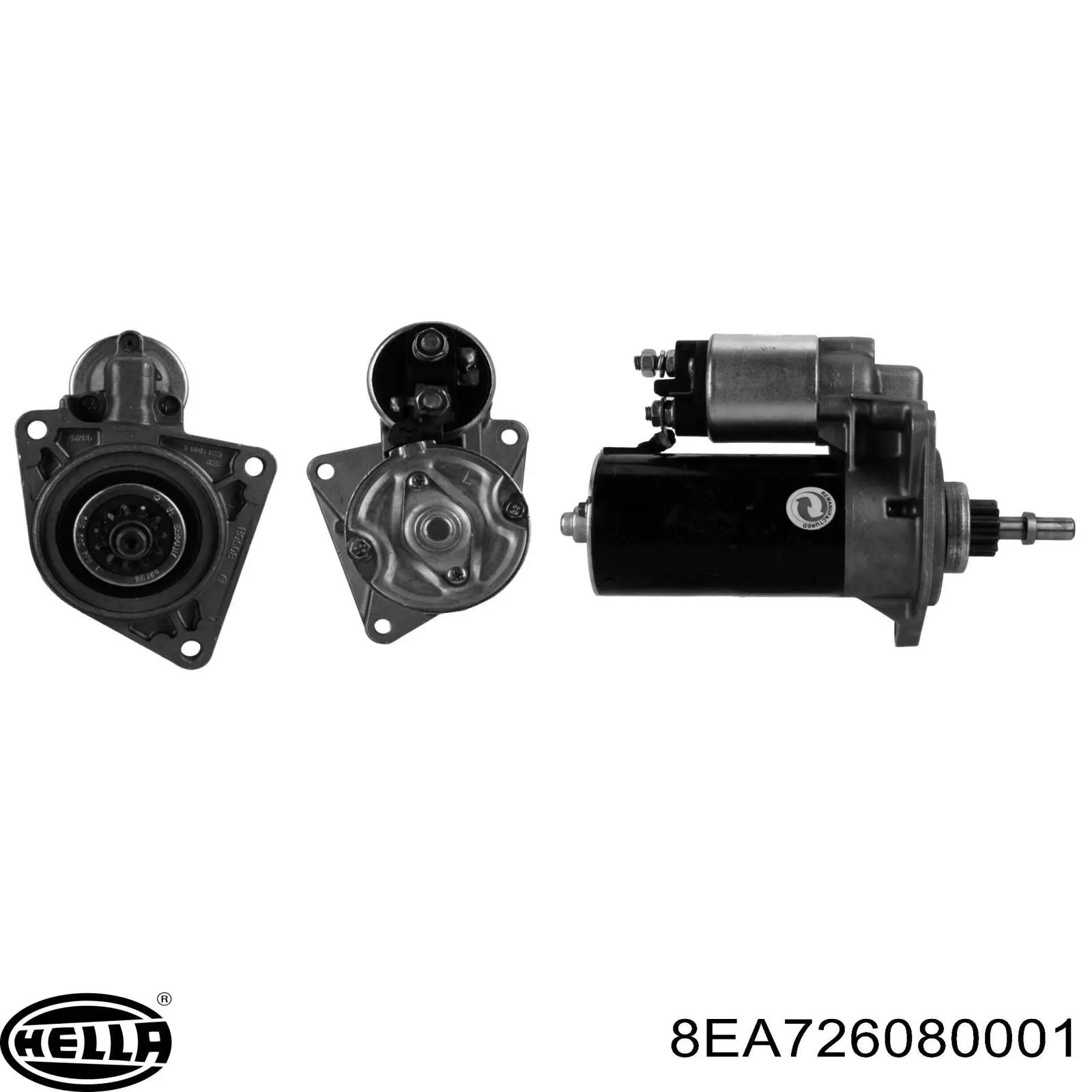 8EA726080001 HELLA motor de arranque