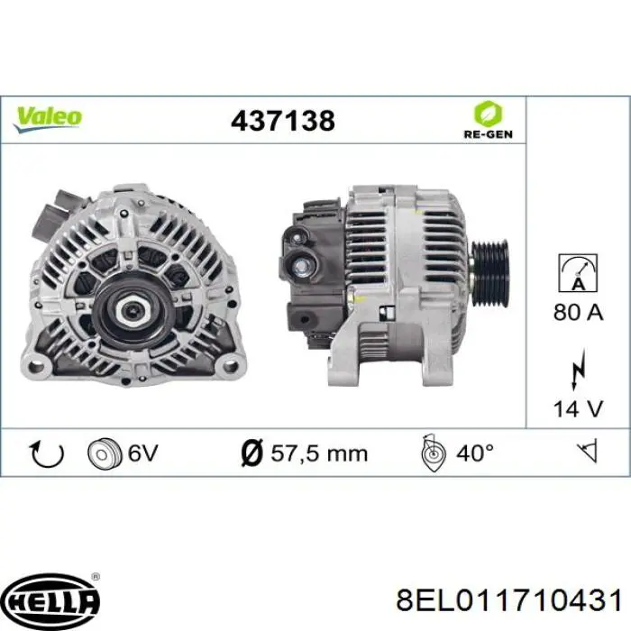 Alternador 210205A ERA