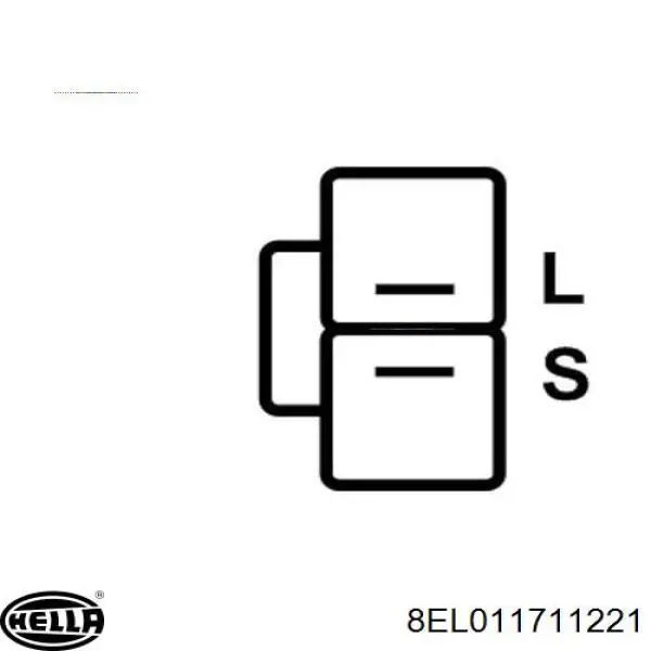 8EL011711221 HELLA Alternador de coche