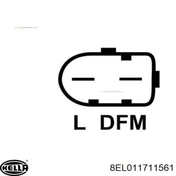 8EL011711561 HELLA Alternador de coche