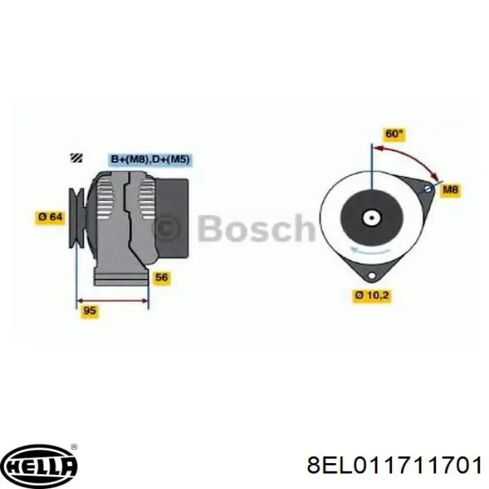 Alternador del motor NPS M511I62 precio, desde 179,79 EUR