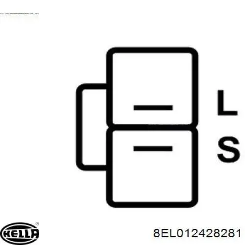 8EL012428281 HELLA Alternador de coche