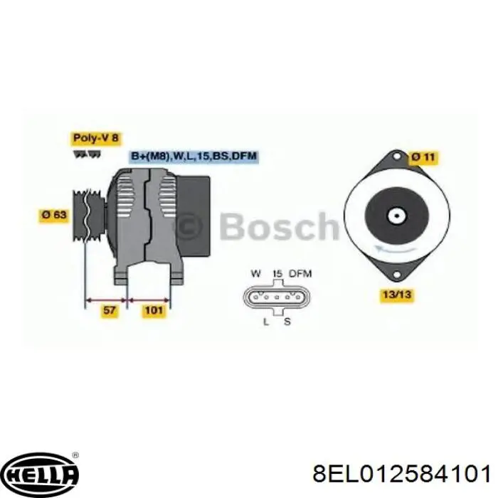 Comprar 1986A00923 Bosch Dynamo