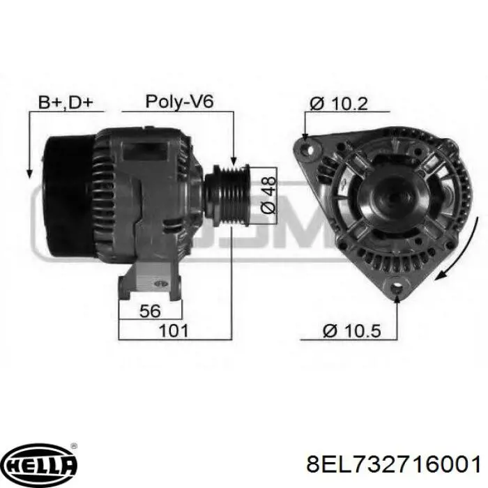 Alternador del motor Mercedes 0123335002 precio, desde 139,54 EUR
