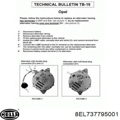 Alternador del motor HELLA 8EL737795001 precio, desde 124,46 EUR
